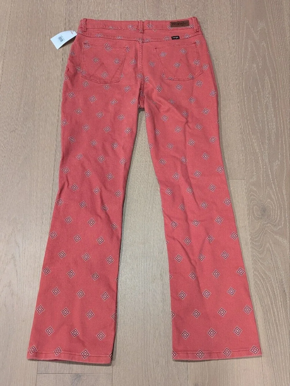 Wrangler Red Bandana Print Boot cut Jeans
